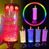 Candles Crystal LED Electronic Candist Turystyczne pamiątki 7 Kolor Gradient Party Atmosfera na świąteczne urodziny ślub 231128