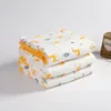 Blankets Swaddling Pure Cotton Cartoon Pattern s Spring 6layer Gauze Soft Absorbent Bath Tower born Swaddle Blanket Shower Wipes 231127