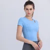 LU-21 Shirt T-shirts Women High-elastic Breathable Running Women's Short Sleeve Workout Shirt Yoga T-shirt Athletic Tee Top