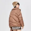 Womens Down Parka Semir Jas Vrouwen ThreeProof Losse Tas Zoet Meisje Licht En Warm MultiColor Winter Stand Kraag 231127