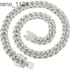 VOAINO-collar de joyería de hip hop con ajuste de garra para hombre, joyería de moissanita de plata 925, cadena de eslabones cubanos personalizada