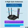 Routers 4G Lte Wifi-router 300Ms 3Lan Vpn Cpe Draadloos modem 5G Mifi Sim-kaart met 4 antenne Draagbaar netwerk voor 32 gebruikers 230808 Drop Dhjsg