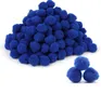 Boules de pompons artisanales bleu saphir, pour les arts de bricolage, les projets d'artisanat, les décorations de noël pour la maison