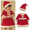 Set di abbigliamento Completi di Natale per bambini Ragazzi Ragazze Vestito da Babbo Natale Vestito da festa di carnevale per bambini Vestito da bambino di Natale Top Pantaloni da 2 pezzi per 1-12 anni 231127