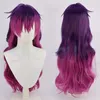 パーティー用品3タイプVtuberコスプレnijisanji violeta wig耐熱合成ヘアアニメロールプレイキャップ