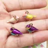 Charmes 10 pcs/paquet 14 17mm 3D mignon oiseau émail connecteur ajustement collier Bracelet bricolage mode bijoux accessoire