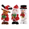 Christmas Decorations Christmas Decorations Dancing Santa Claus Snowman Elk Plush Doll with Music For Year Christmas Festival Party Home Decor 231127