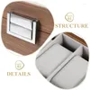 Watch Boxes 6 Slots Walnut Wood Display Outdoor Jewelry Organizer Holder Case Transparent Design Container Travel Storage
