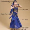 Scene Wear ChildAdult Belly Dancing Costume Set Egyption Egypten Dance Bollywood East Dress Bellydance