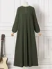 Vêtements ethniques S-5XL Femme musulmane Abaya Robe Voile intégré Koweïtien Femme Jalabiyat Ramadan Marocain Caftan Caftan Marocain Long