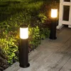 Outdoor Bollard E27 Stainless Steel Lawn Lamp Waterproof Villa Garden Fence Post Landscape Pathway Pole Courtyard Pillar Light