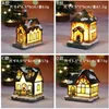 Christmas Toy Christmas New Christmas Decoration Resin Small House Micro Landscape Resin Small House Decoration Christmas Gifts 231128