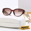 Clássico óculos costeiros de luxo do designer Óculos de sol de metal com armação elíptica para casal Óculos de sol de metal composto Óculos de sol dourados Óculos de armação Katie