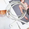 Cinture Cintura in pelle PU da donna Versatile con decorazioni annodate Piccoli abiti abbinati alla moda Maglioni Vita in vimini