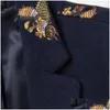 Mens Suits Blazers Bee Embroidery Blazer Slim Fit Mascino Abiti Uomo Prom T ull för män Stylish Suit Jacket1 Drop Delivery Apparel CL OTGVB