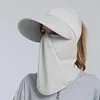 Cappelli a tesa larga Cappello da sole Uomo Donna Protezione UV all'aperto con copertura per il viso Collo con patta Secchio estivo Pesca in bicicletta