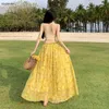 Lässige Kleider Sommer Bohemian Boho Strand Rückenfreies Maxikleid Damen Korea Ärmellos Druck Blumen Slip Elegante Abendgesellschaft Lang