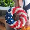 Decorative Flowers Christmas Candy Wreath Snowman Wire Form Independence Day Garland Decorations Home Holiday Dress Up Props