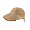 Fisherman Cap Sun Hat قابلة للطي واسعة الحافة حماية أشعة الشمس القبعات الصيف تجفيفها السريعة.