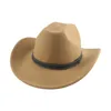 Cappello da cowboy Cappelli Fedora per le donne Cappelli fedora Western Cowboy Cowgirl Abito da cintura casual Abito da sposa Decorare Cappello Sombreros Sombrero