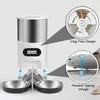 Füttern von Katzen-Timing-Feeder, intelligente APP, Katzen-Feeder mit Doppelmahlzeit, automatischer Spender für Haustier-Hundefutter, geeignet für kleine Katzen und Hunde, Fernfütterung