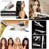Curling Irons 3 Mode Rotating Curler Straightener Professional Half Automatic Curling Iron High Temperature Resistant Double Row Comb 230 Q231128