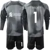 Club Team 2022-23 GK Soccer 25 Kids Pepe Reina Jersey Set Goalie Long Sleeve Goalkeeper 22 Simon Mignolet 1 Alisson Becker 13 Adrian Football Shirt Kits Color LiWuPu