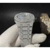 White Moissanite Diamond Watch w pełni oblodzony zegarek dla mężczyzn Zachowaj prezent zegarek dla niego