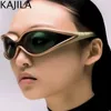 Occhiali da sole Sexy Cat Eye Donna 2023 Y2k Punk Occhiali da sole per donna Retro 2000 Steampunk Eyewear Shades UV400