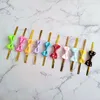 غلاف الهدية 100pcs Bowknot Metallic Twist Wire Ties Caldy Lollipop Baking أكياس تغليف واضحة لتوصيلات كعكة حفل الزفاف