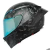 Fahrradhelme Fl Face Open Motorradhelm Agv Pista GP Rr Reiten alle Jahreszeiten Carbon Fiber Racecourse Rossi Limited Edition Rele Dhx7P