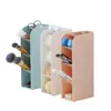 Hooks Rails Fashionabla Multi-Layer Space-Saving Makeup Brush Shelf Caddy Pencil Holder Desk Organizer Box