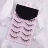 3 PCFalse Eyelashes Cosplay Lash Extension False Eyelashes 5 Pairs 3D Japanese Fairy Lolita Eyelashes Daily Eye Makeup Tool Z0428