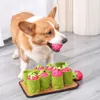 Toys Pet Snuffle Mat for Dogs Strawberry Mat Nosework Feeding Toys with Squeaky Slow Feeder Interactive Dog Puzzle Toys