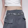 2024 Rétro Deisel Lettre Chaîne de taille en métal Femme Sexily Girl Chaînes Ceinture Décoration polyvalente avec jupe plissée Pantalon Ceintures Designers Y2K Silver Girdle 021