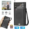 Mini Radio Portable AM/FM Dual Band Stereo Weather Pocket Radio Receiver for Walking Hiking Camping W-908