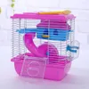 Cages pour animaux de compagnie, maison à Double couche avec lucarne transparente, maison à Double couche pour Hamster doré