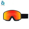 Esqui com grande superfície cilíndrica, cartão de esqui antiembaçante de camada dupla, óculos de miopia, óculos de montanhismo à prova de vento