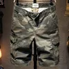 Pantalones cortos para hombres Pantalones cortos de carga de verano Hombres Camuflaje Camo Casual Algodón Multibolsillos Baggy Bermudas Streetwear HipHop Pantalones cortos tácticos militares X100 230428