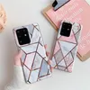 Geometry Marble IMD Back Cover Phone Cases for Samsung A71 A51 S21 fe S22 Ultra Plus Shockproof Designer Cover