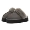 Designer Snow Boots Australian women's boots Tasman Tazz Slippers Bailey Dune Winter buckle fur Snow short women's sheepskin wool one piece Christmas boots