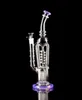 glass bong recycle oil rigs smoking pipe freezable handmade 14 mm joint glass water pipes recycler dab rig water bongs