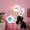 Hoogwaardige draagbare oplaadbare USB-cameraclipfotografie Video Mobiele telefoon LED Selfie-ringverlichting