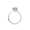 Ontwerper ring diamanten ring moissanite ringen luxe sieraden zilver verloving bruiloft kruis ringen voor liefhebbers cadeau rechte arm kroon moissanite vrouwelijk 5A M22A