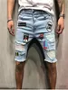 Men039s Jeans grands et grands hommes coupe décontractée mode décontracté trou droit boucle fermeture éclair Denim Shorts pantalons pantalonsMen039s4625704