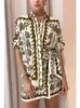 여자 2 피스 바지 여름 여성 프린트 세트 패션 캐주얼 한 느슨한 턴 다운 칼라 셔츠 탑 짧은 바지 정장 레이디 우아한 사무실 femme