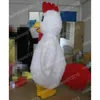 Performance White Chicken Mascot Costumes Cartoon Carnival Hallowen Performance Unisex Fancy Games Outfit Holiday Outdoor Advertising Outfit Suit