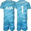 Gardien de but de football pour jeunes hommes de l'équipe du club 40 Brandon Austin Jerseys Set 23-24 Manches longues GK 13 Guglielmo Vicario 1 Hugo Lloris 20 Fraser Forster Kits de maillots de football ReCi