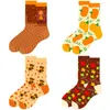 Men's Socks Autumn And Winter Thanksgiving Women's Turkey Pumpkin Tidal Versatile Street