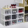 Boxes Bins Indeformable Great Flip Pull-out Type Display Storage Box Stackable Shoe Holder Large Opening for Entryway W0428